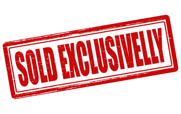Sold exclusivelly — Stock Vector