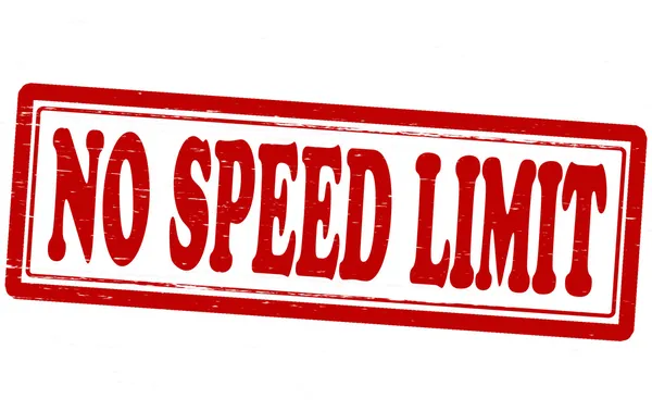 No speed limit — Stock Vector