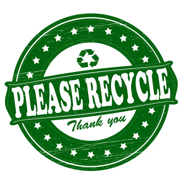 Please recycle — Stock Vector