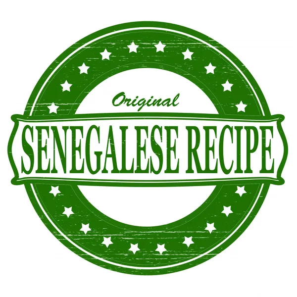 Original senegalesische Rezeptur — Stockvektor