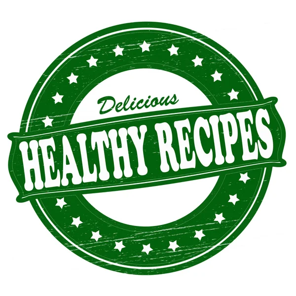 Здоровые рецепты — стоковый вектор