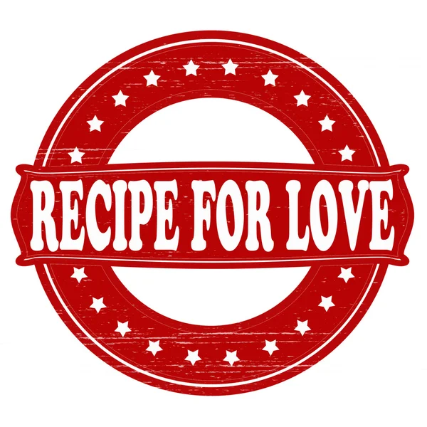 愛のためのレシピ — ストックベクタ