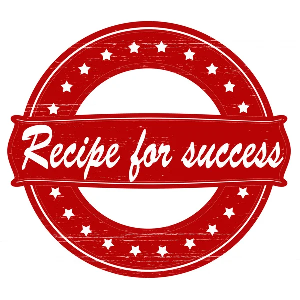 Recept voor succes — Stockvector