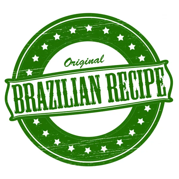 Original brasilianisches Rezept — Stockvektor