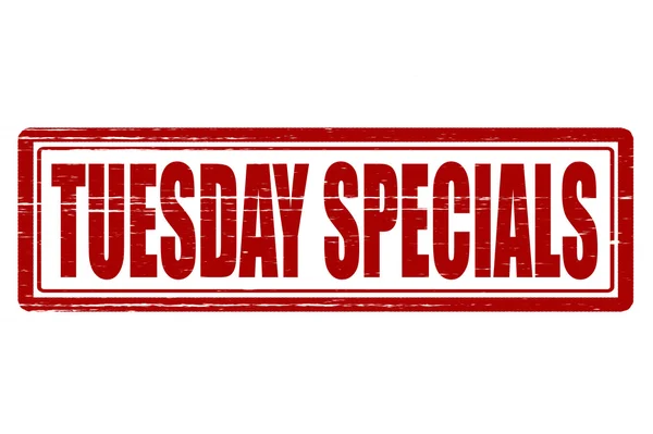 Tisdag specials — Stock vektor