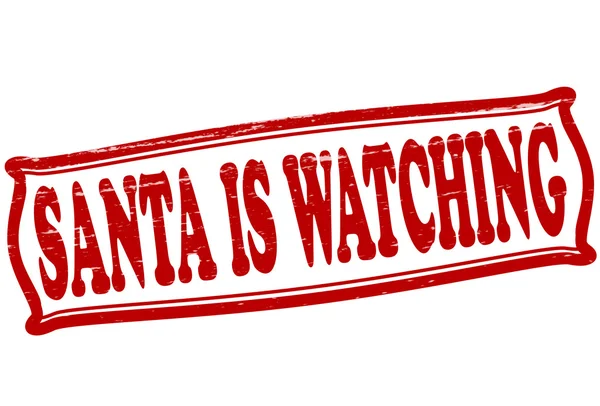 Santa is watching — Stock Vector