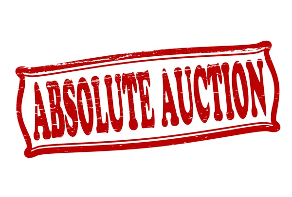 Absolute auction — Stock Vector