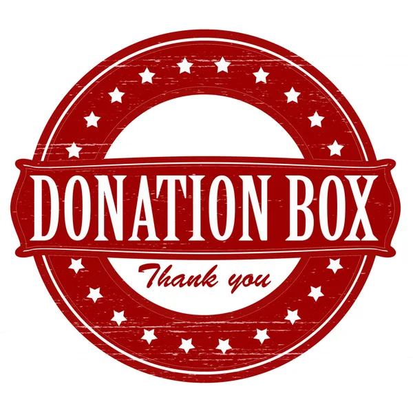 Donationsboks – Stock-vektor