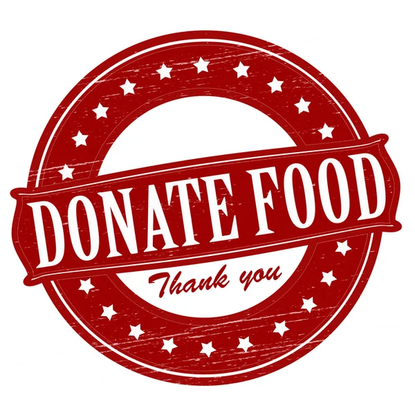 Donate food — Stock Vector