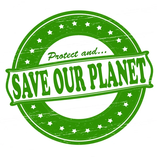 拯救我们的星球 — 图库矢量图片
