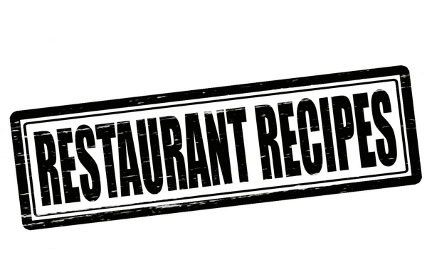 Recettes de restaurant — Image vectorielle