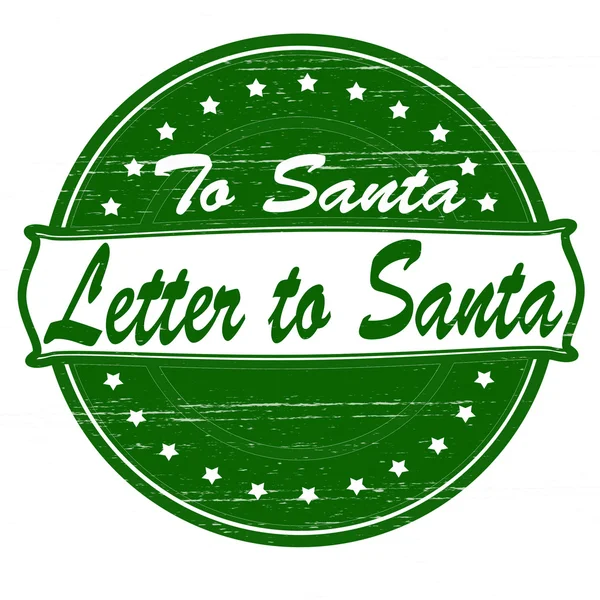 Brief an den Weihnachtsmann — Stockvektor