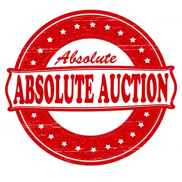 Absolute auction — Stock Vector