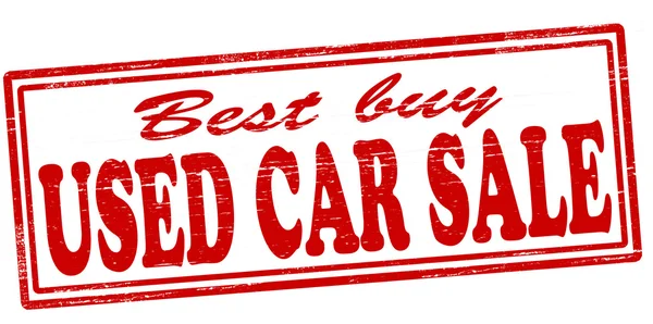 Used car sale — Stock Vector