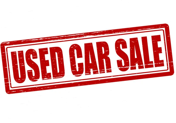 Used car sale — Stock Vector