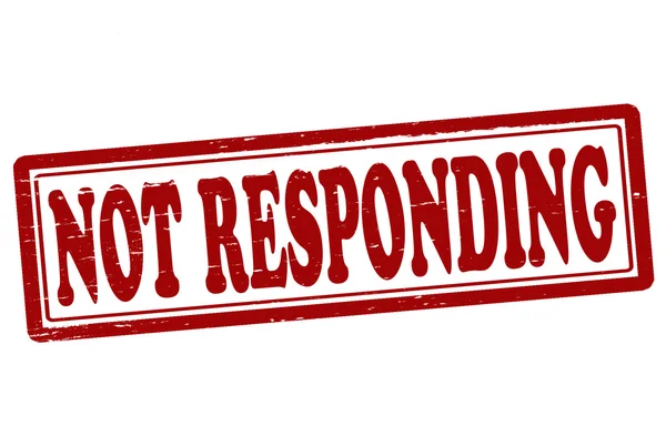 Not responding — Stock Vector