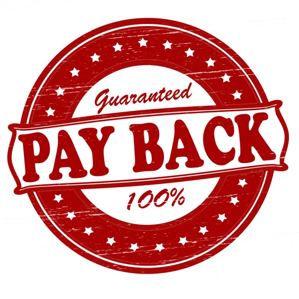 Pay back — Stock Vector