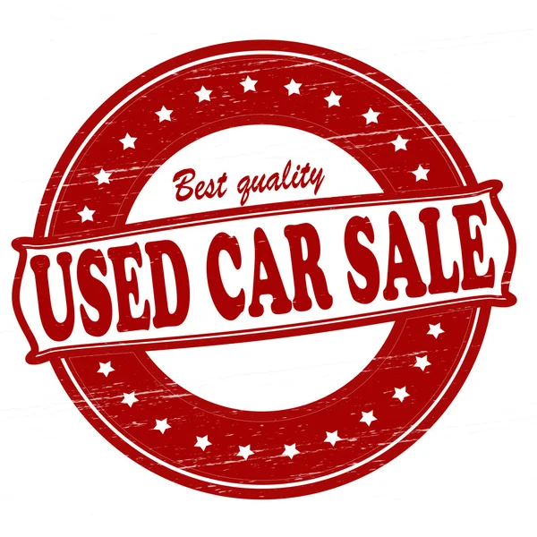 Used car sale — Stock Vector