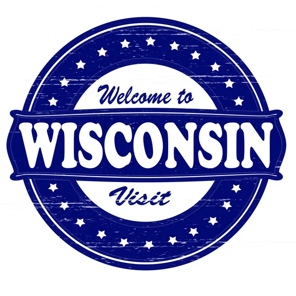 Bienvenue au Wisconsin — Image vectorielle