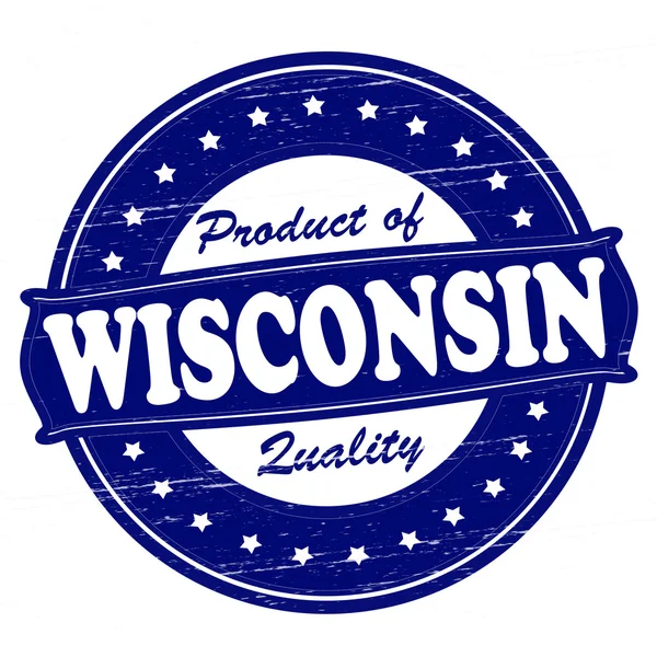 Produkt av wisconsin — Stock vektor