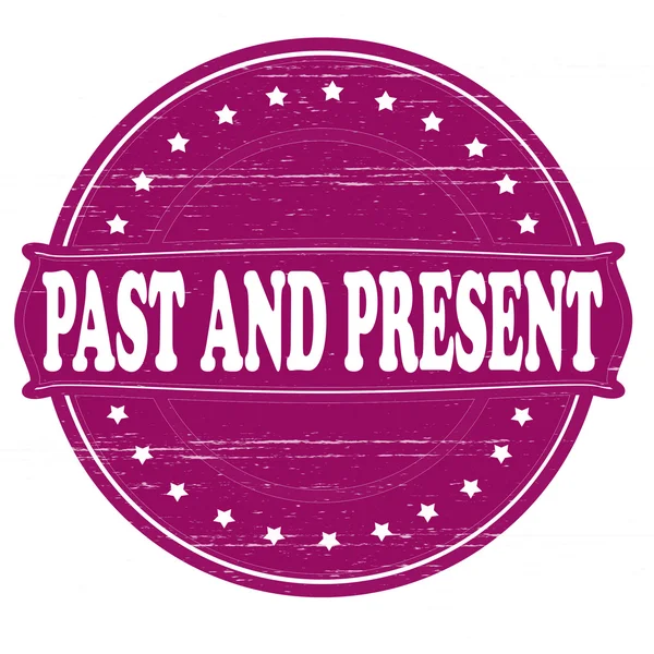 Past and present — Stock Vector