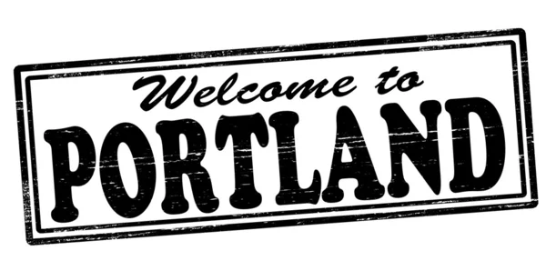 Bienvenido a Portland — Archivo Imágenes Vectoriales