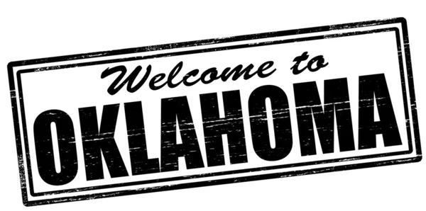Добро пожаловать в OKLAHOMA — стоковый вектор