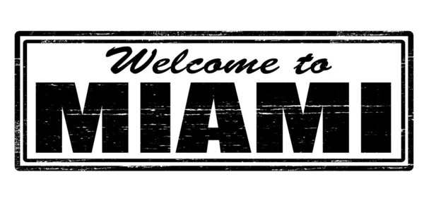 Welcome to Miami — Stock Vector