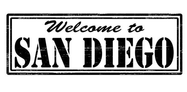 Benvenuti a San Diego — Vettoriale Stock