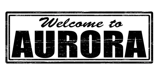 Vítejte na Auroru — Stockový vektor