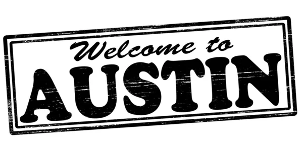 Benvenuti ad Austin — Vettoriale Stock