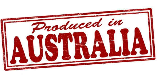 Geproduceerd in Australië — Stockvector