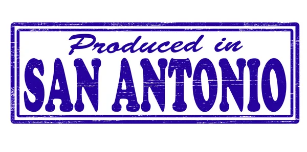 Geproduceerd in san antonio — Stockvector