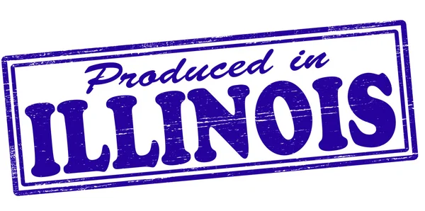 Illinois üretilen — Stok Vektör