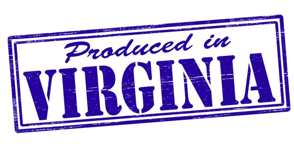 Producido en Virginia — Archivo Imágenes Vectoriales