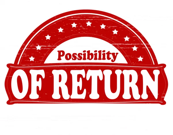 Possibility of return — Stock Vector