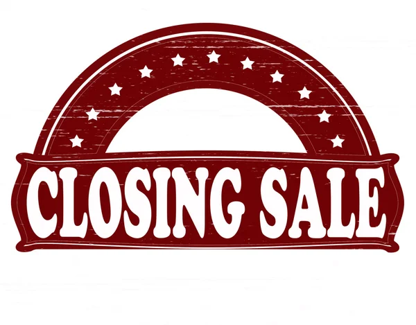 Closing sale — Stock Vector