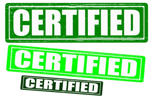 Gecertificeerd — Stockvector