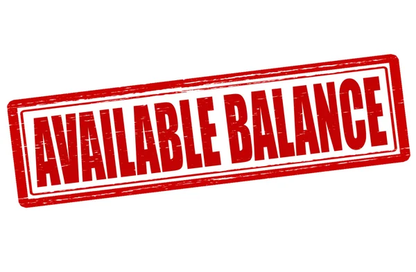 Available balance — Stock Vector