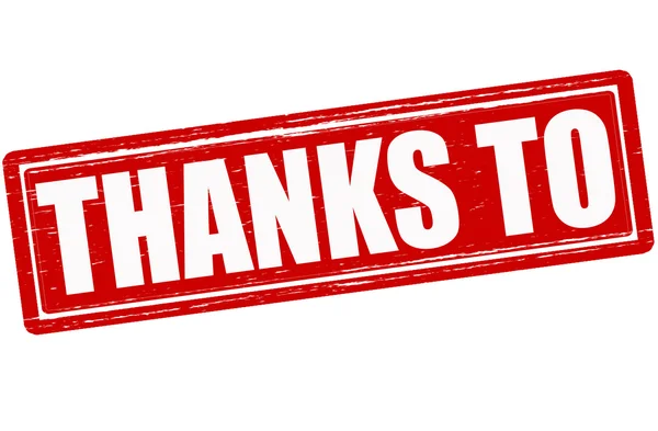 Thanks to — Stock Vector