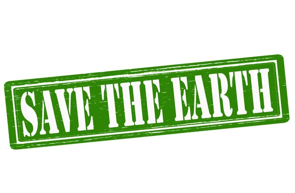 De aarde te redden — Stockvector