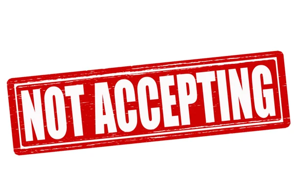 Not accepting — Stock Vector