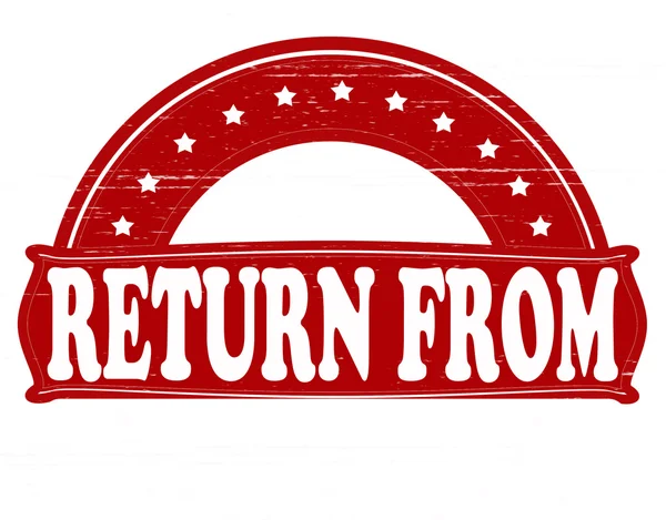 Return from — Stock Vector