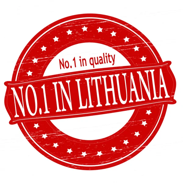 No one in Lithuania — Stock Vector