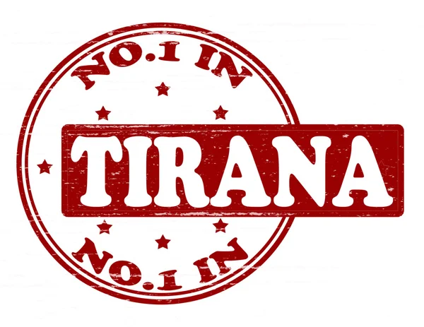 No one in Tirana — Stock Vector