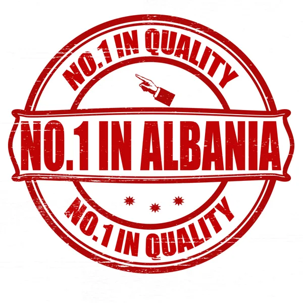 Niemand in Albanië — Stockvector