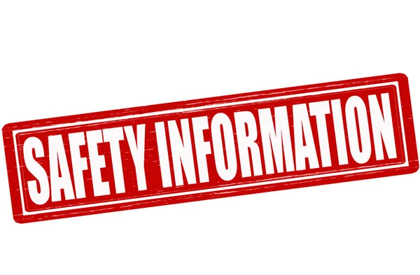 Safety information — Stock Vector