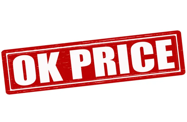 Ok prezzo — Vettoriale Stock