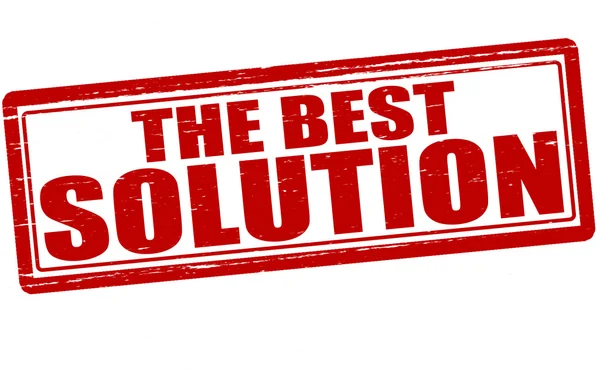 The best solution — Stock Vector