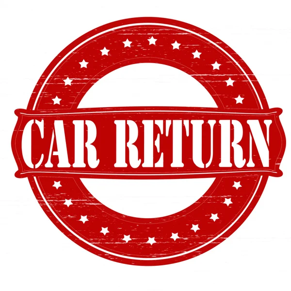 Car return — Stock Vector
